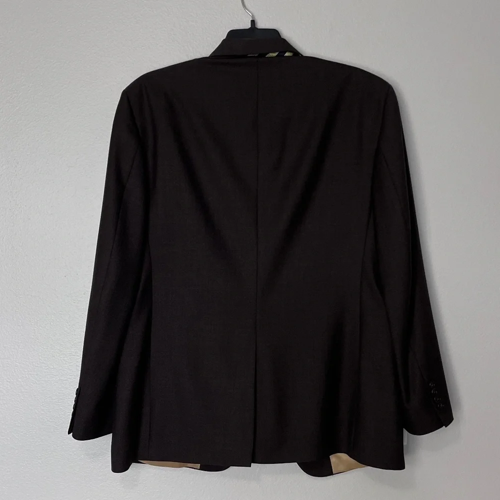 Nautica Men’s Brown Modern-Fit Suit Jacket size 43R